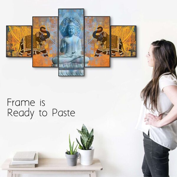 Set Of Five Framed Digital Wall Painting - Image 2