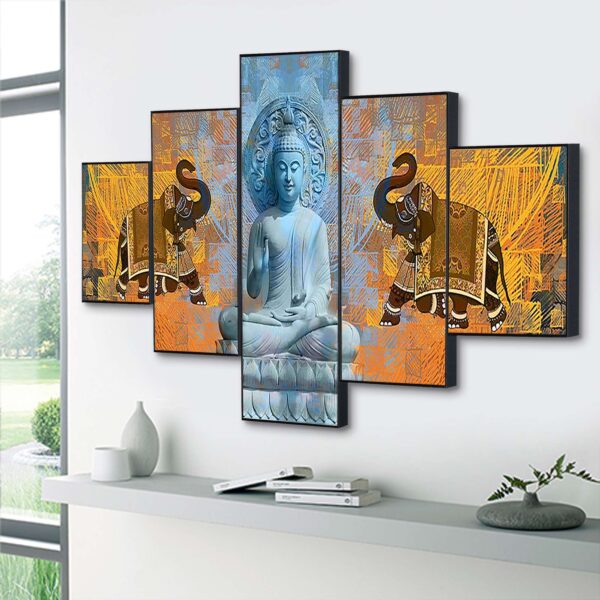 Set Of Five Framed Digital Wall Painting - Image 3